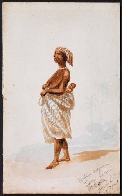 Native woman, Sierra Leone by Thomas Baines